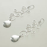 SS Branching Swirl Dangle Earrings