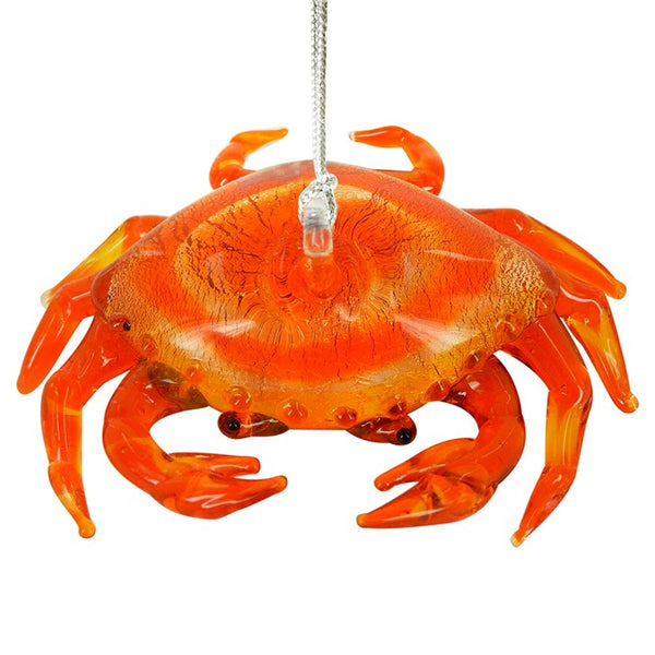 Glass Crab Ornament