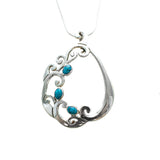 SS Flowering Turquoise Necklace
