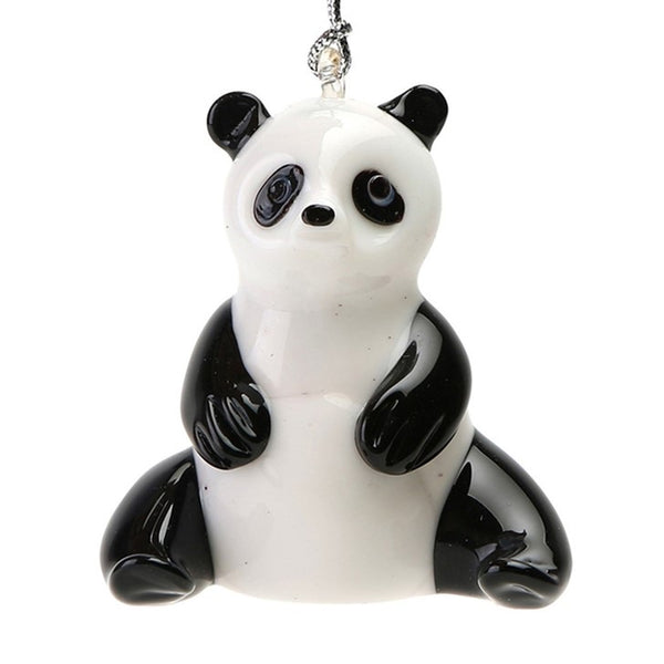 Glass Panda Ornament