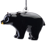 Glass Black Bear Ornament
