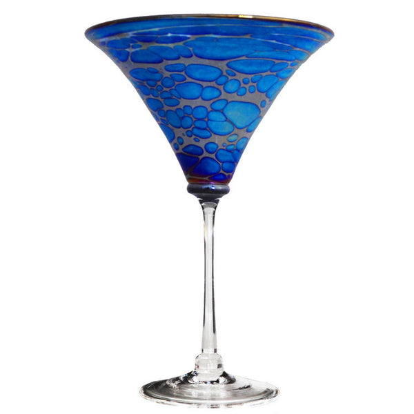 Iridescent Spider Martini Glass