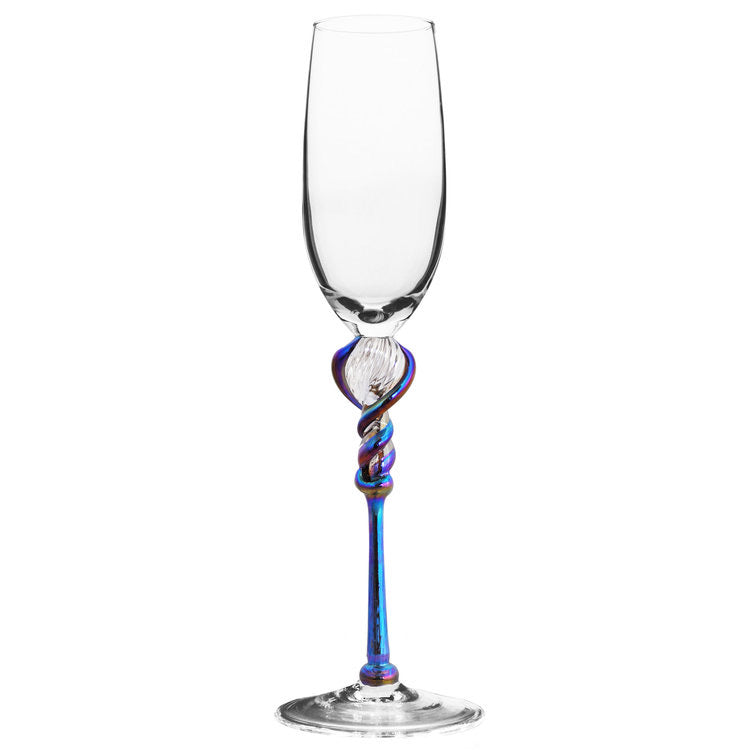 Iridescent Vine Champagne Flute