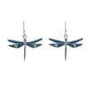 SS Lapis Dragonfly Earrings