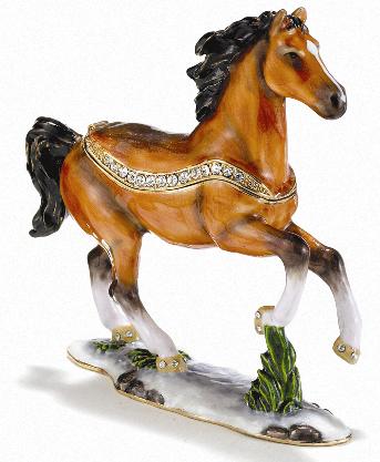 Stallion Cloisonné Box