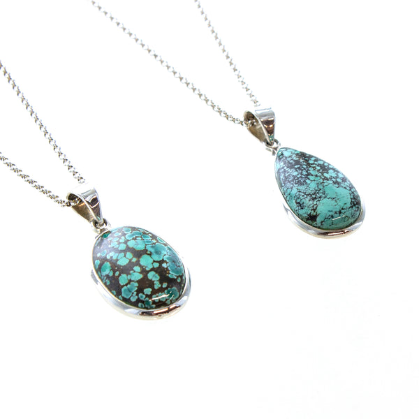 SS Assorted Turquoise with Matrix Necklace