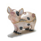 Spotted Pig Cloisonné Trinket Box