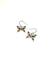 SS Amber Multicolor Butterfly Dangle Earrings