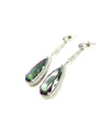 SS Mystic Topaz and CZ Pear Dangle Earrings