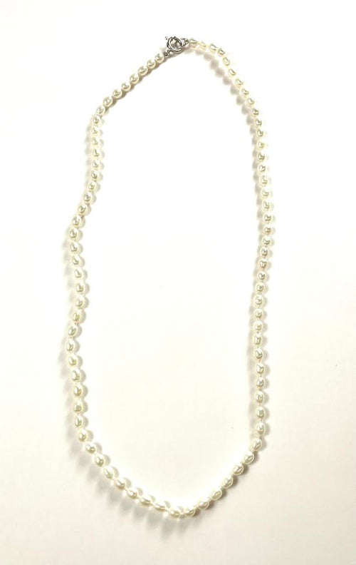 SS Pearl White Necklace