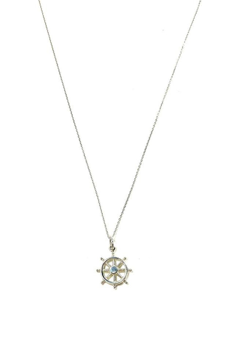 SS Ships Wheel Necklace