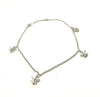 SS CZ Butterfly Anklet