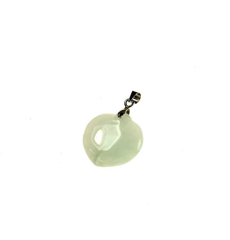 Glass Jellyfish Black White Glow Necklace