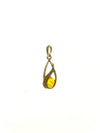 SS Amber Oval in Pear Pendant