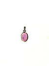 SS Amethyst Cabochon Oval Pendant