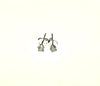 SS Aquamarine 3mm Stud Earrings