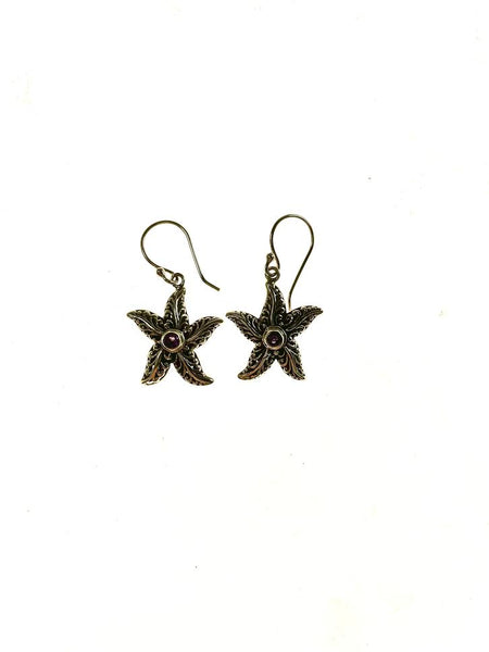 Sterling Silver Dainty Crab Inlay Earrings