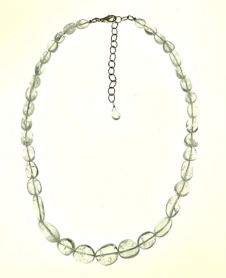 NPG Art Glass Oval Beaded Necklace