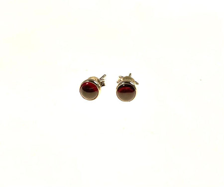 SS Stick Coral and Garnet Marquise Stones (Size 8)