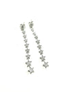 SS CZ Stars Dangle Earrings