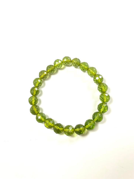 Caribbean Amber Faceted Bead Bracelet