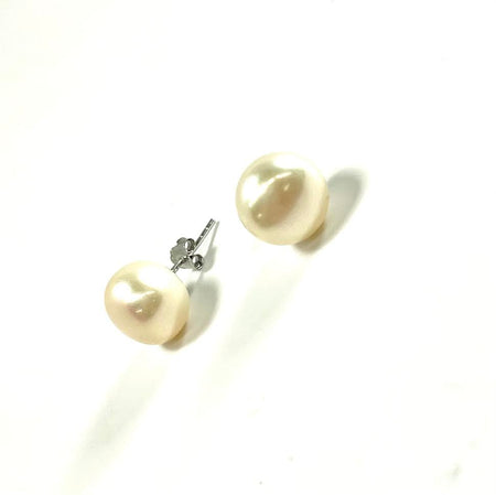 SS Pearl White Drop Earrings