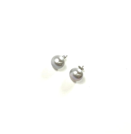 14K Button Pearl 5mm Stud Earrings