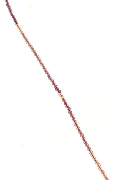 SS Amethyst Faceted Bead Bracelet