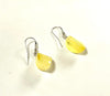 SS Butterscotch Amber 3D Twist Dangle Earrings