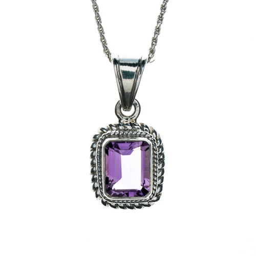Sterling Silver Amethyst Pendant