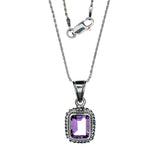 Sterling Silver Amethyst Pendant
