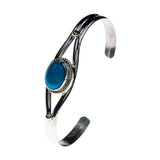 Sterling Silver Turquoise Cuff Baby Bracelet