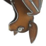 Wall Metal Bat Hanging  with Closed Wings Sculpture