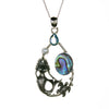Sterling Silver Abalone Shell Mermaid Necklace