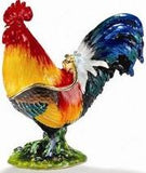 Vibrant Rooster Cloisonné Box