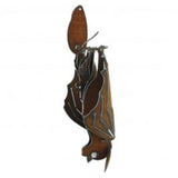 Wall Metal Bat Momma with Baby Sculpture