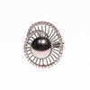 14KW 10mm Tahitian Pearl Swirl Ring