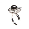 14KW 10mm Tahitian Pearl Swirl Ring