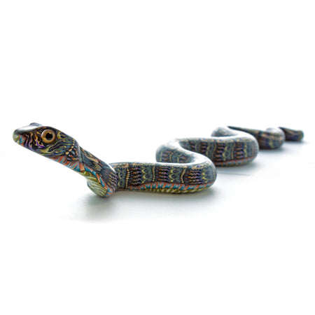 Sterling Silver Assorted Inlay Snake Collar Necklace