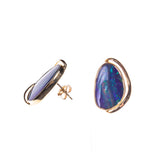 14K Boulder Opal Stud Earrings