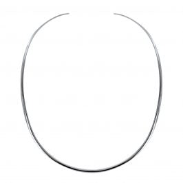 Sterling Silver 4MM Open Collar Necklace