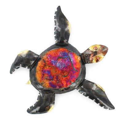 SS Turtle and Seaweed Hing Cuff Bracelet