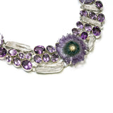 SS Amethyst Stalactite and Quartz Statement Necklace