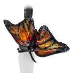 Art Glass Perfume Bottle Monarchs by Loy Allen