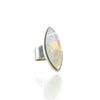 SS Rainbow Moonstone Marquis Ring (Size 8)