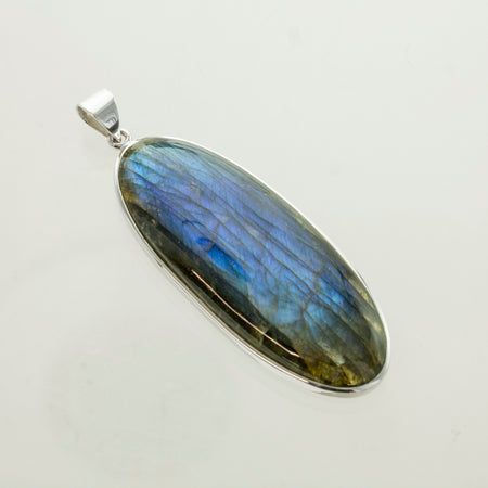 SS Abalone Dragonfly Oval Pendant