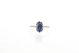 14KW Sapphire Oval Ring