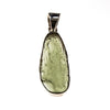 Sterling Silver Raw Moldavite Bezel Pendant