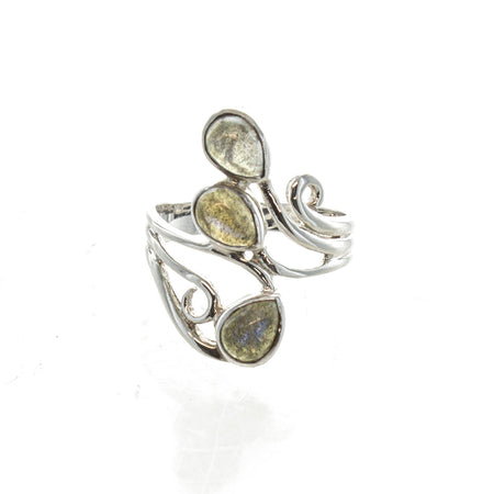 SS Elegant Prehnite, Peridot, & Vesuvianite Dangle Earrings