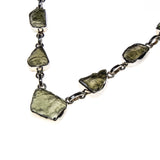 Sterling Silver Moldavite Nugget Necklace